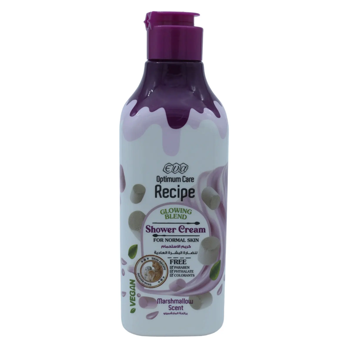 Eva Optimum Care Recipe Glowing Blend Shower Cream - Marshmallow Scent (370 ml)
