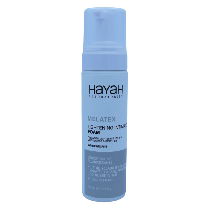 Hayah Melatex Lightening Intimate Foam Cleanses and Unifies (200 ml)