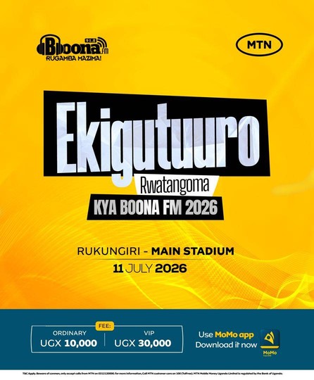 Ekigutuuro Rwantagoma kya Boona FM 2026 image