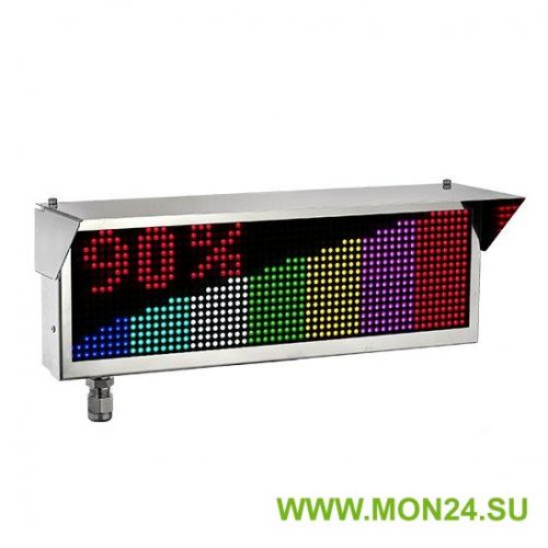 Экран-ИНФО-RGB-Н 220, ШТ1/2": Оповещатель охранно-пожарный комбинированный свето-звуковой динамический взрывозащищённый (табло)