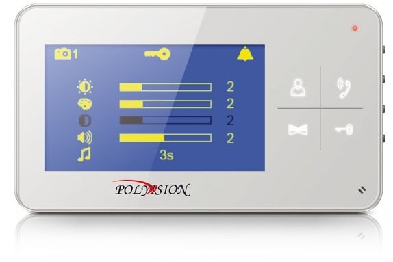 PVD-4S v.7.4: Монитор домофона цветной с функцией свободные руки