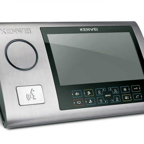 KW-S701C (серебро): Монитор видеодомофона цветной с функцией свободные руки