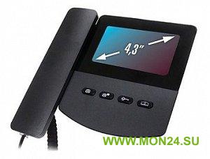 QM-433C_EXEL (черный): Монитор домофона цветной