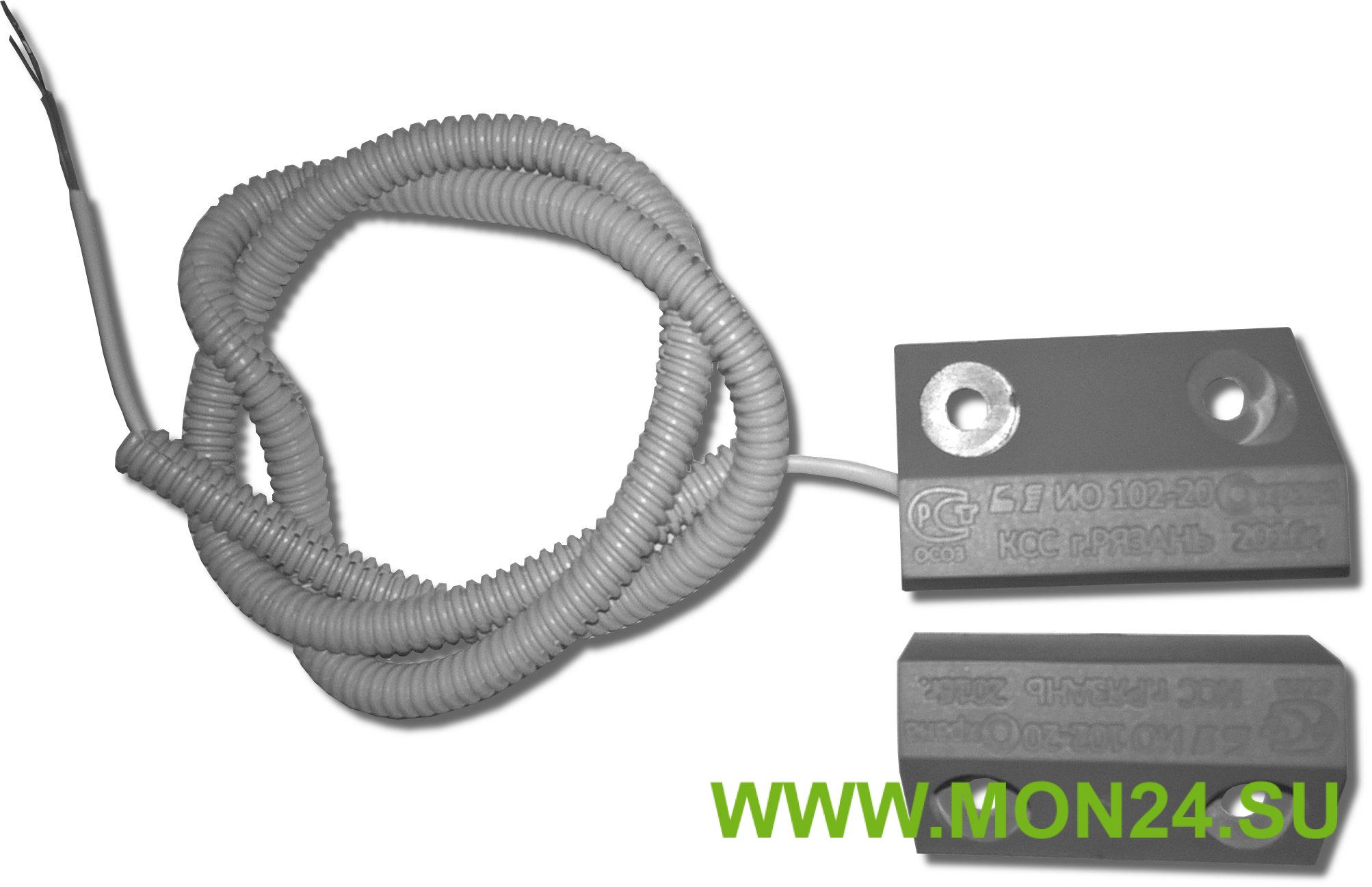 ИО 102-20 Б3П (2): Извещатель охранный точечный магнитоконтактный, кабель в пластмассовом рукаве