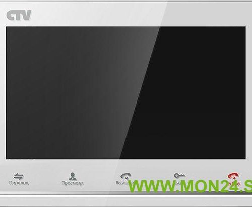 CTV-M3700 (цвет белый): Монитор домофона цветной с функцией свободные руки