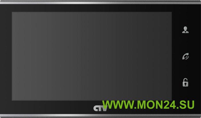 CTV-M2702MD (цвет черный): Монитор домофона цветной с функцией свободные руки
