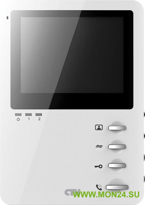 CTV-M1400M (цвет белый): Монитор домофона цветной с функцией свободные руки