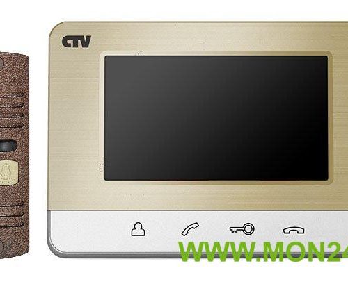 CTV-DP401 CH (шампань): Комплект видеодомофона