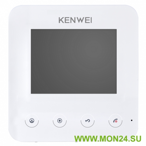KW-E401FC (белый): Монитор видеодомофона цветной