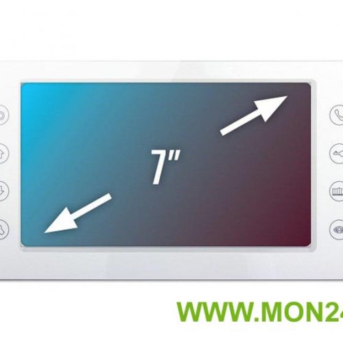 QM-750C (белый): Монитор домофона цветной с функцией свободные руки