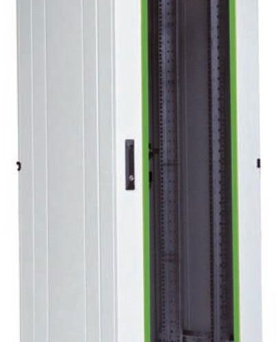 LN05-47U66-G (черный): Шкаф сетевой 19", стеклянная передняя дверь