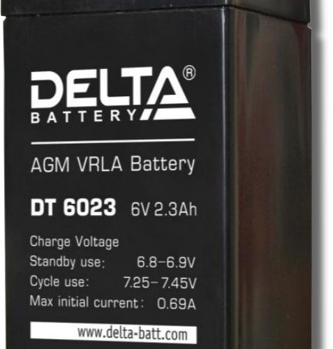 Delta DT 6023: Аккумулятор герметичный свинцово-кислотный