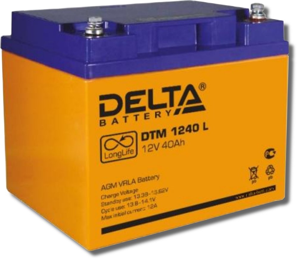 Delta DTM 1240 L: Аккумулятор герметичный свинцово-кислотный
