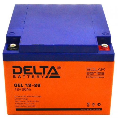 Delta GEL 12-26: Аккумулятор герметичный свинцово-кислотный