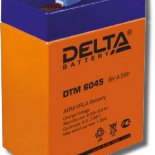 Delta DTM 6045: Аккумулятор герметичный свинцово-кислотный