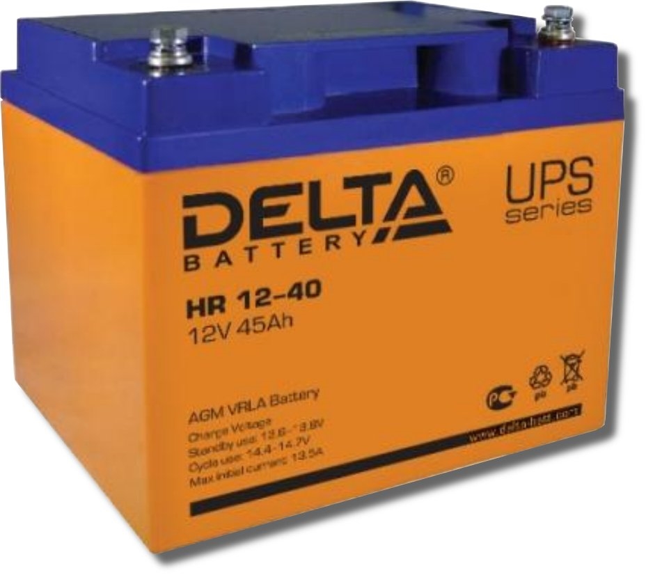 Delta HR 12-40 L: Аккумулятор герметичный свинцово-кислотный