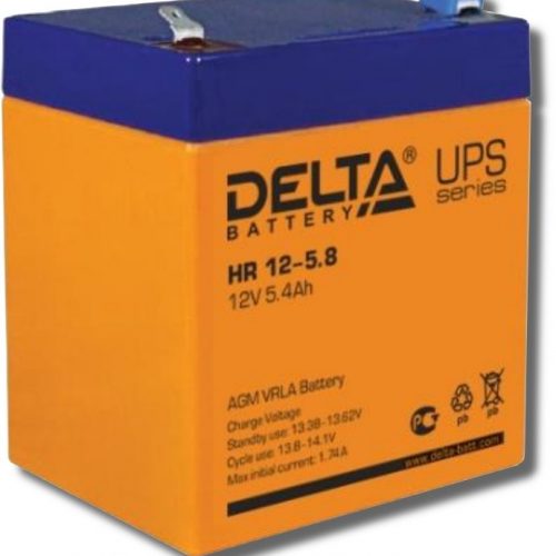 Delta HR 12-5.8: Аккумулятор герметичный свинцово-кислотный