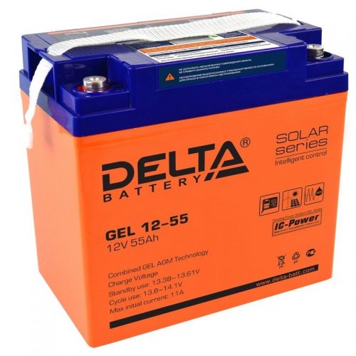 Delta GEL 12-55: Аккумулятор герметичный свинцово-кислотный