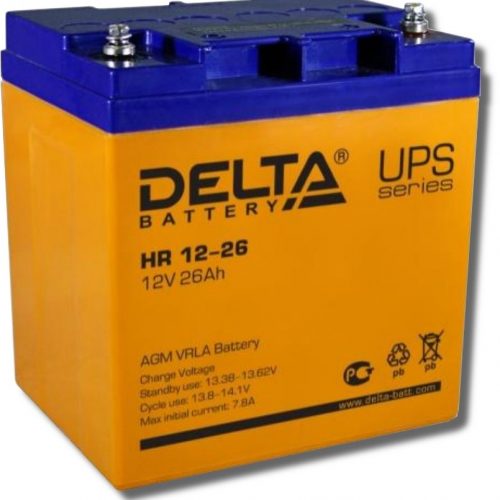 Delta HR 12-26: Аккумулятор герметичный свинцово-кислотный