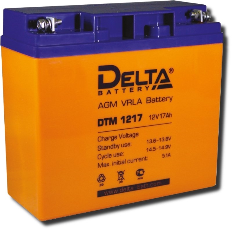 Delta DTM 1217  герметичный свинцово-кислотный