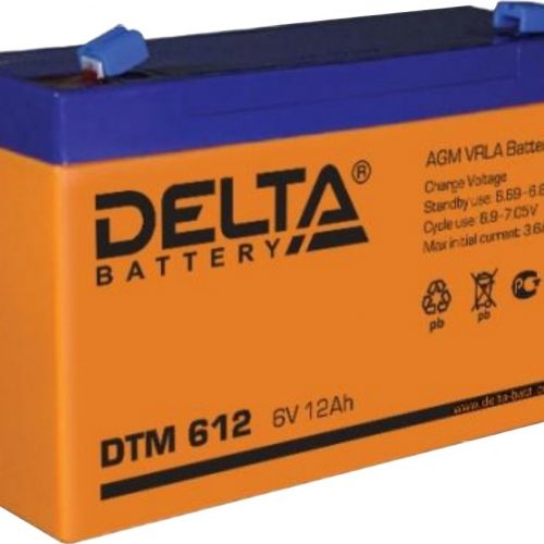 Delta DTM 612: Аккумулятор герметичный свинцово-кислотный