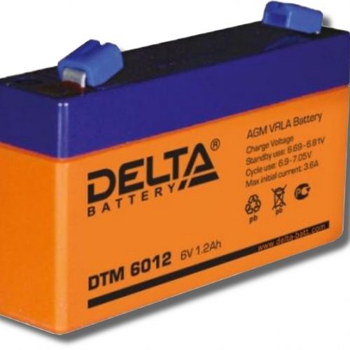 Delta DTM 6012: Аккумулятор герметичный свинцово-кислотный