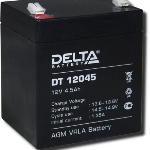 Delta DT 12045: Аккумулятор герметичный свинцово-кислотный