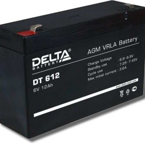 Delta DT 612: Аккумулятор герметичный свинцово-кислотный