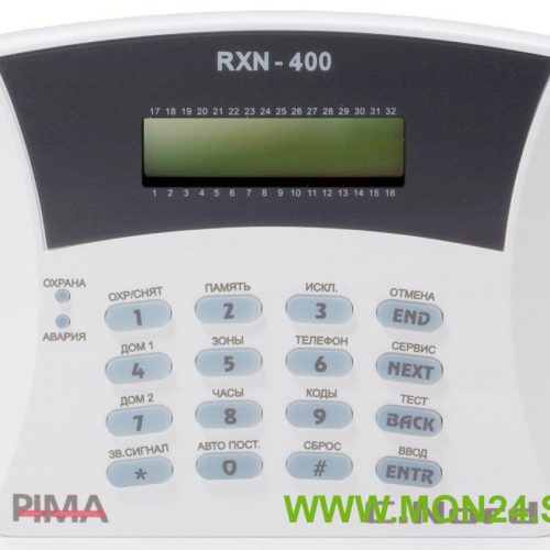 RXN-400: Клавиатура с ЖК-дисплеем (LCD) для контрольных панелей серии "Норд", Captain-I, Hunter-Pro