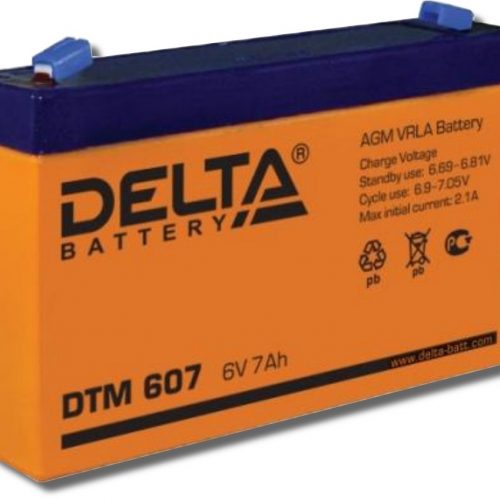 Delta DTM 607: Аккумулятор герметичный свинцово-кислотный