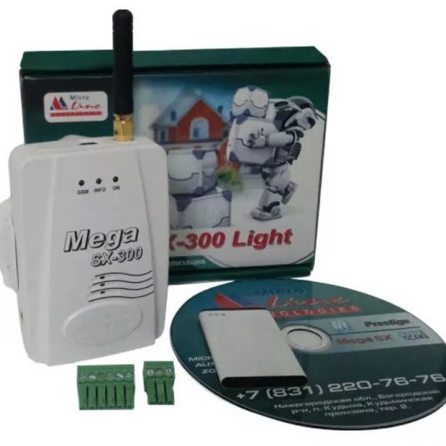 Mega SX-300-Light: Контрольная панель с GSM коммуникатором