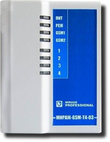 Мираж-GSM-T4-03: Устройство оконечное объектовое приемно-контрольное c GSM коммуникатором
