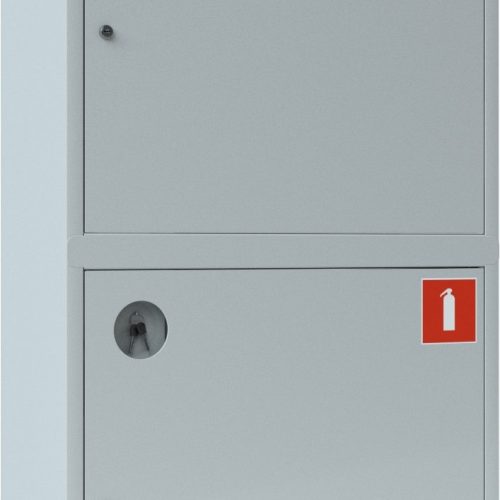 Ш-ПК-О-003НЗБ (ПК-320НЗБ): Шкаф пожарный навесной закрытый белый