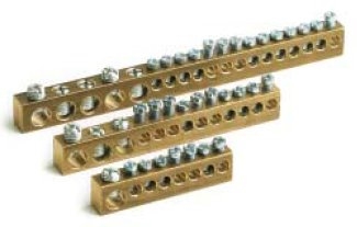 Клеммная колодка 8 модулей 1х5.4 мм + 7х4.5 мм (87408): Клеммная колодка