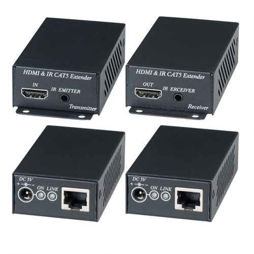 HE02EI: Комплект для передачи HDMI-сигнала с ИК-повторителем