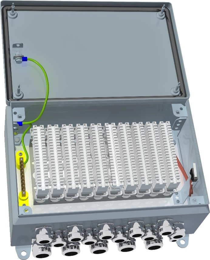 КМ-7-05: Коробка монтажная для коммутации линий связи