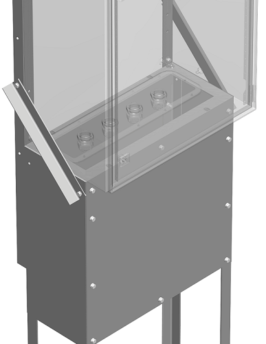 ОНШ-1-01: Основание напольное для шкафов ТШ и ШПУ, со стенками