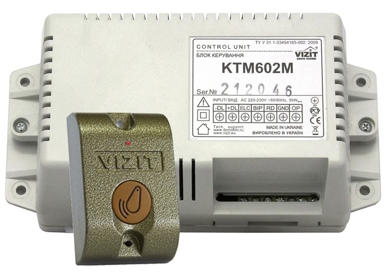 VIZIT-КТМ602R: Контроллер для ключей RF