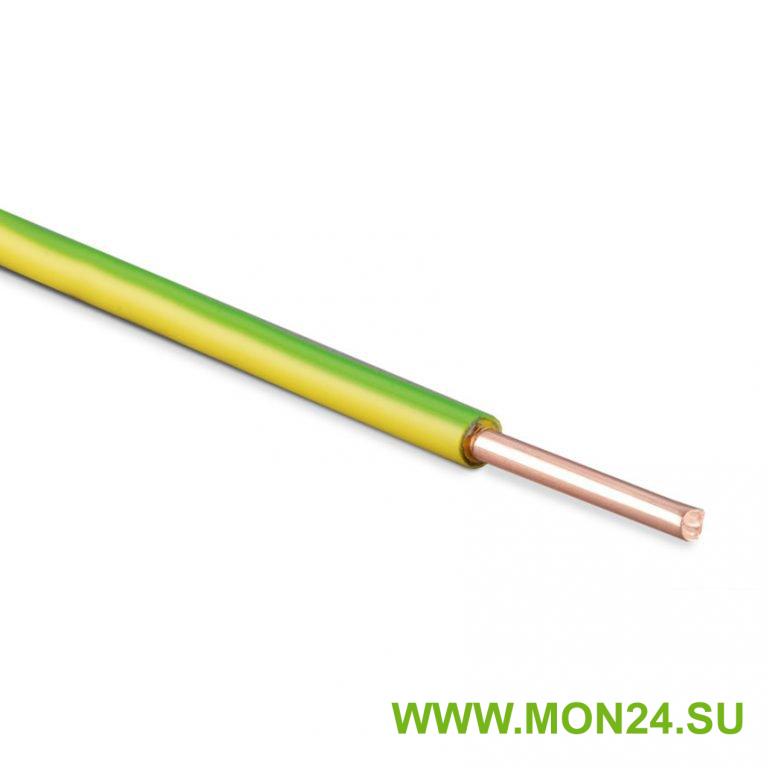 ПВ1 (ПуВ) 1,5 (желто-зеленый): Провод установочный