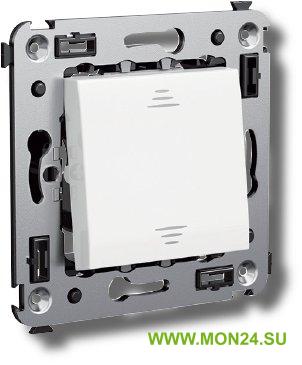 Выключатель одноклавишный в стену Avanti белое облако (4400103): Выключатель