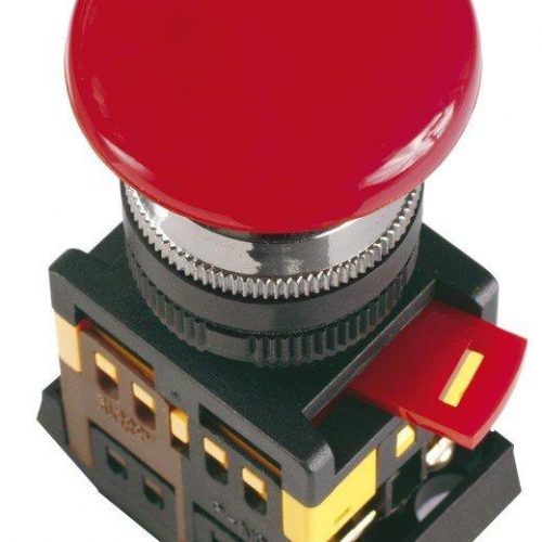 Кнопка AEAL22 "Грибок" с фиксацией красный D=22 мм (BBG60-AEAL-K04): Кнопка красная с фиксацией без подсветки