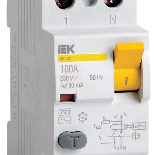 ВД1-63 2Р 40А 30 мА (MDV10-2-040-030): Автоматический выключатель дифференциальный (УЗО)