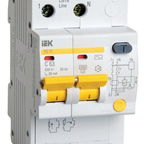 АД12 2Р 50А 30 мА (MAD10-2-050-C-030): Автоматический выключатель дифференциального тока