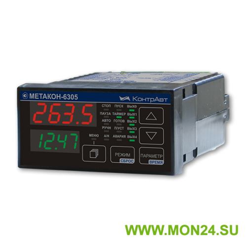 МЕТАКОН-6305 многофункциональный ПИД-регулятор с таймером выдержки Регуляторы температуры, Измерители, Сигнализаторы, ПИД регуляторы температуры, терморегуляторы