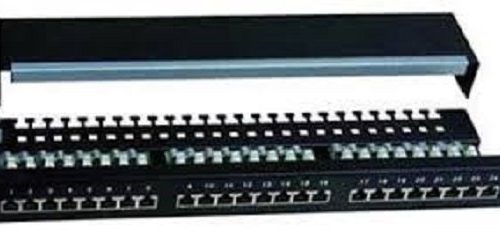 PP24-1UC5ES-D05, 1U, 24 порта (Dual): Патч-панель кат.5Е STP с кабельным органайзером