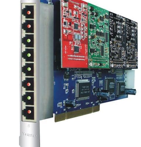 YEASTAR TDM800 интерфейсная плата, PCI, 8 портов RJ11