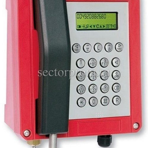 FHF ExResistTel IP2 relay - взрывозащищённый промышленный телефон с реле, красный