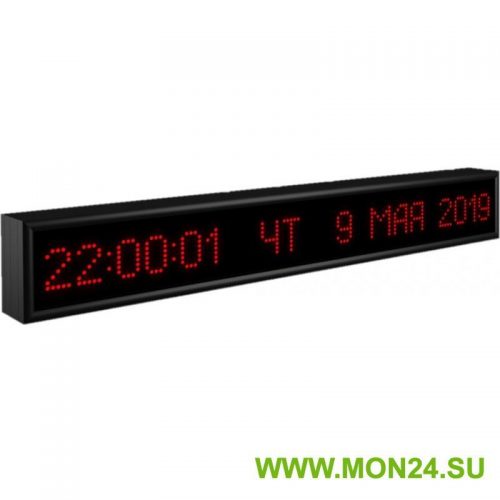 Импульс-406K-S6x128-ETN-NTP: Вторичные электронные часы-календарь