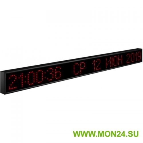 Импульс-412K-S12x128-ETN-NTP: Вторичные электронные часы-календарь