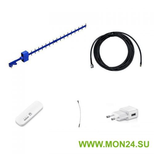 Комплект 4G Дача-Мини (Модем WiFi, кабель 5м, антенна 4G 17 дБ)